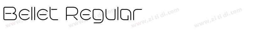 Bellet Regular字体转换